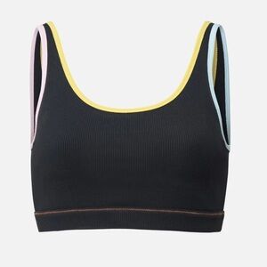 Solid & Striped High Tide Ribbed Sports Bra size small